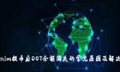 Tokenim提幣后DOT余額消失的常見原因及